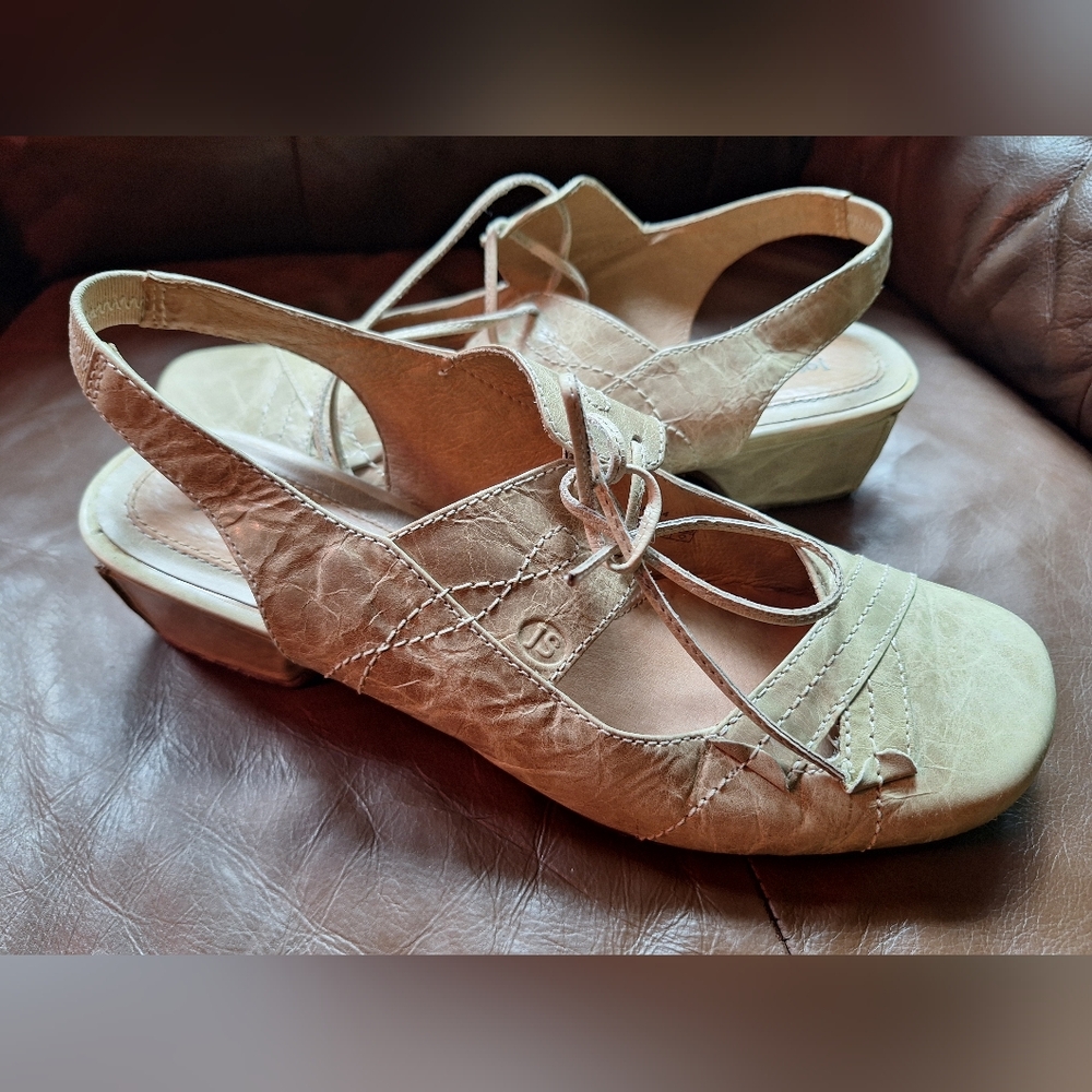 Josef Seibel Beige Leather Sandals